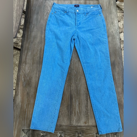 NYDJ Blue Textured Jeans - Picture 2 of 14
